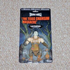 2018 Funko Savage World Horror Texas Chainsaw Massacre Leatherface MOC Brand New